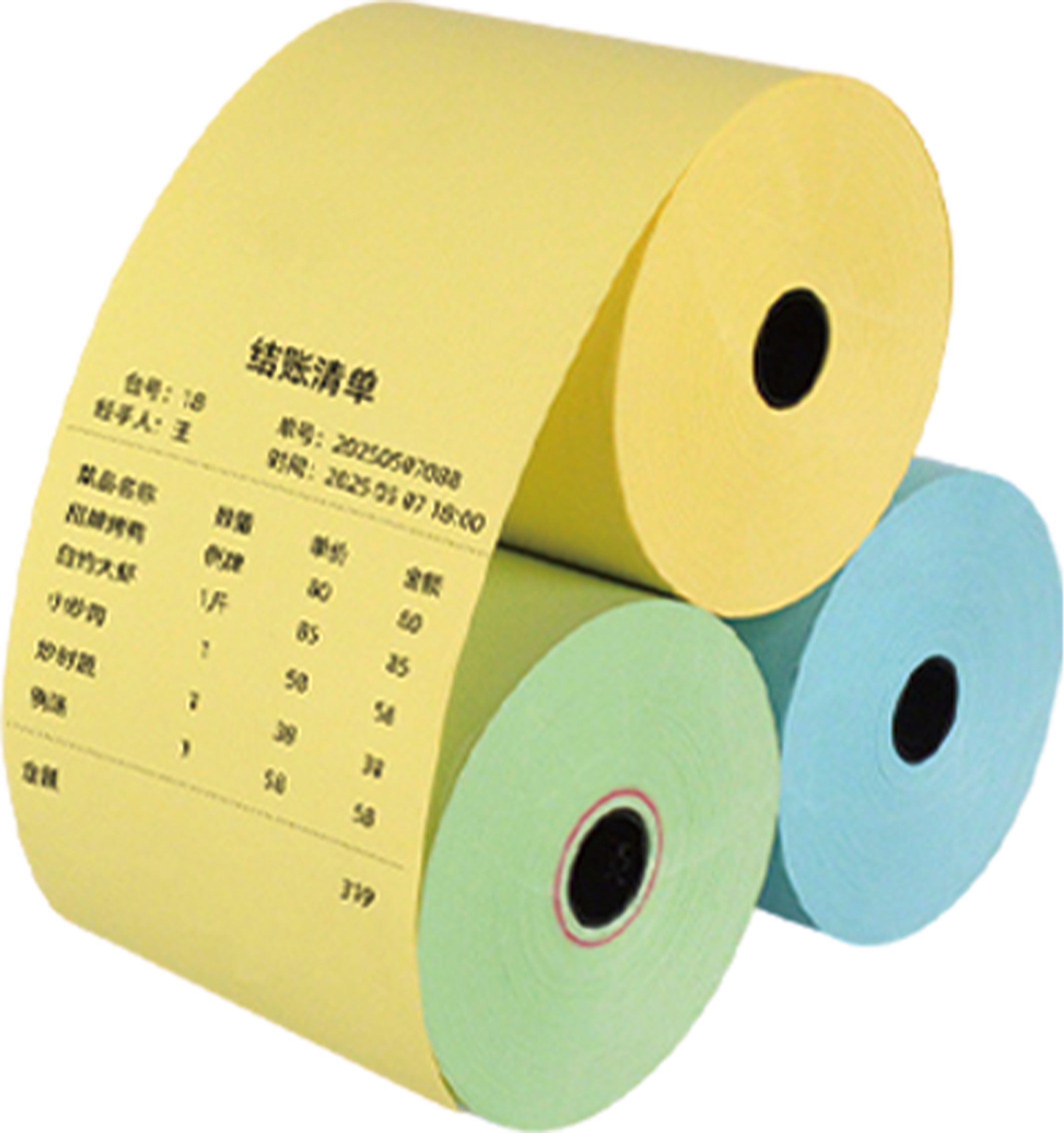 Colored thermal paper